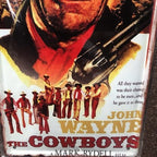 John Wayne The Cowboys Metal Sign