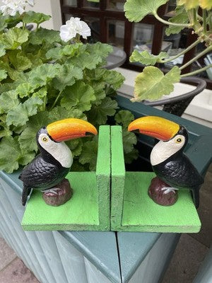 Guinness Toucan Cast Iron Bookends