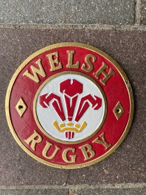 Welsh Rugby Cast Iron Sign
