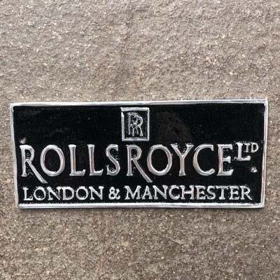 Rolls Royce Aluminium Sign