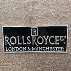Rolls Royce Aluminium Sign