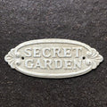 Secret Garden Cast Iron Sign