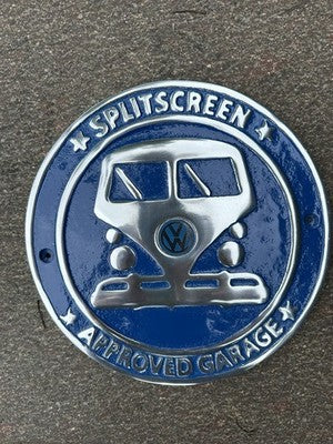 VW Splitscreen Approved Garage Aluminium Sign