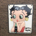 Betty Boop Coca Cola Cast Iron Sign