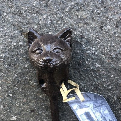 Cat Cast Iron Hook