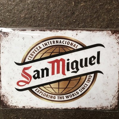 San Miguel Metal Sign