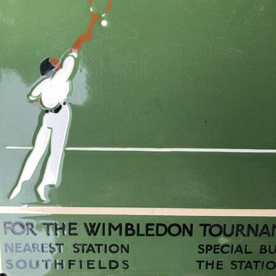 Wimbledon Enamel Sign