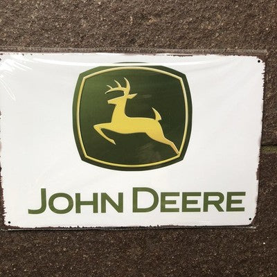 John Deere Metal Sign