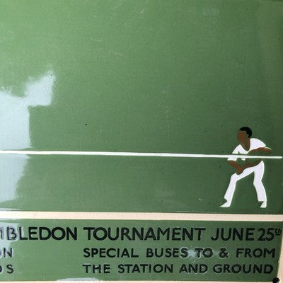 Wimbledon Enamel Sign