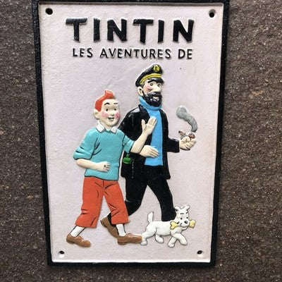 Tin Tin Cast Iron Sign