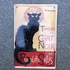 tournee du chat noir Metal Sign