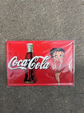 coca cola betty boop metal signs
