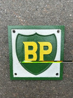 BP Cast Iron Sign