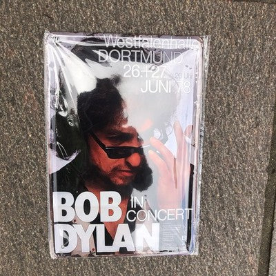 Bob Dylan In Concert Metal Sign
