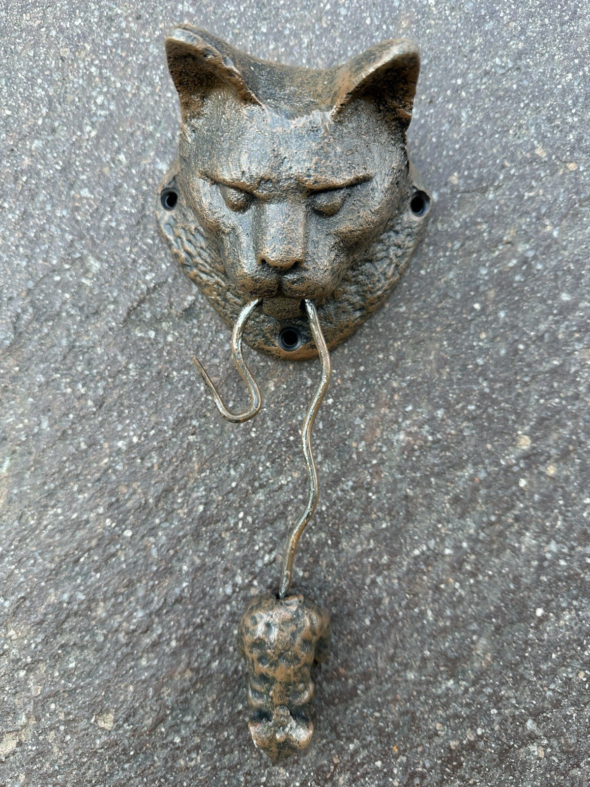 Cat And Mouse Cast Iron Door Knocker 