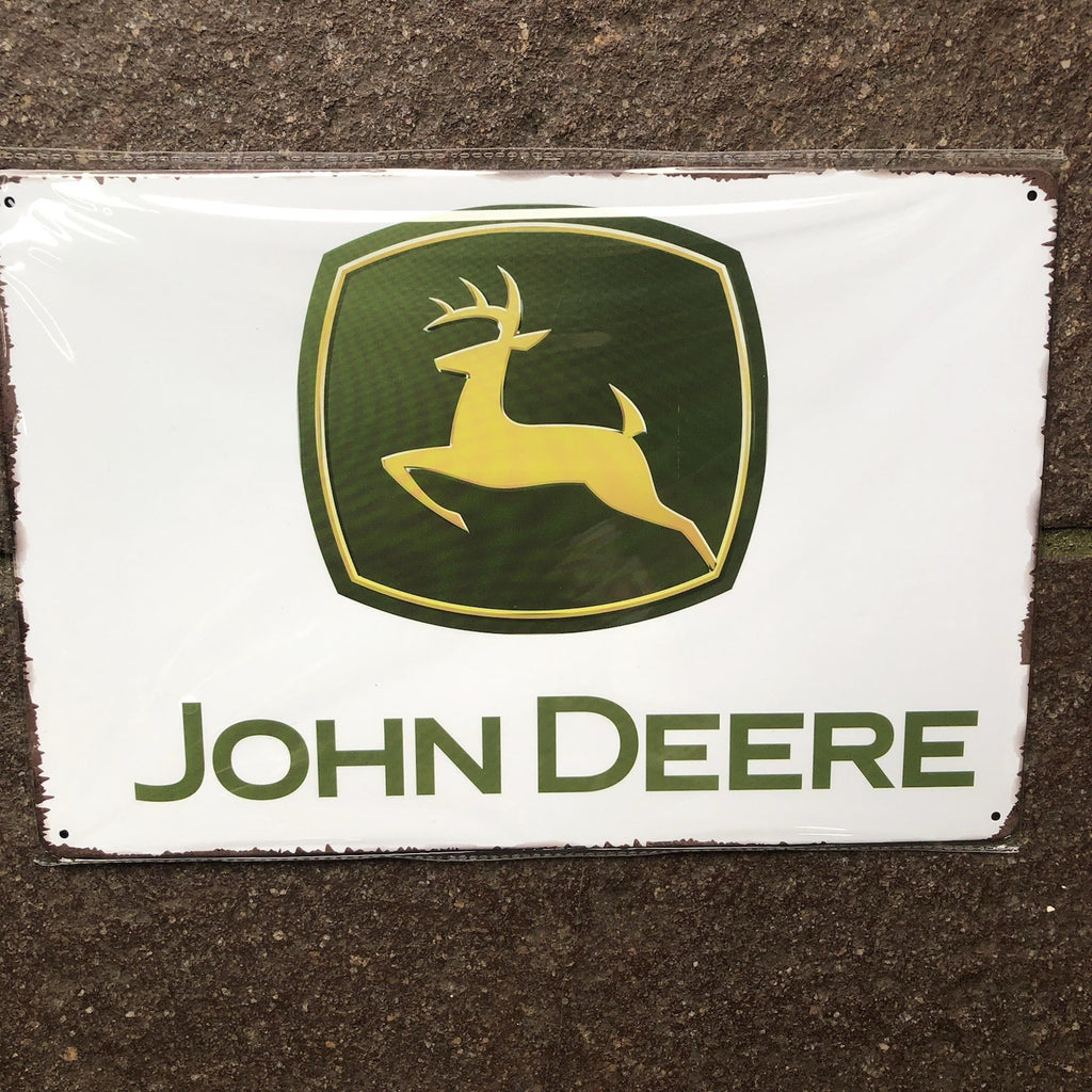 John Deere Metal Sign 