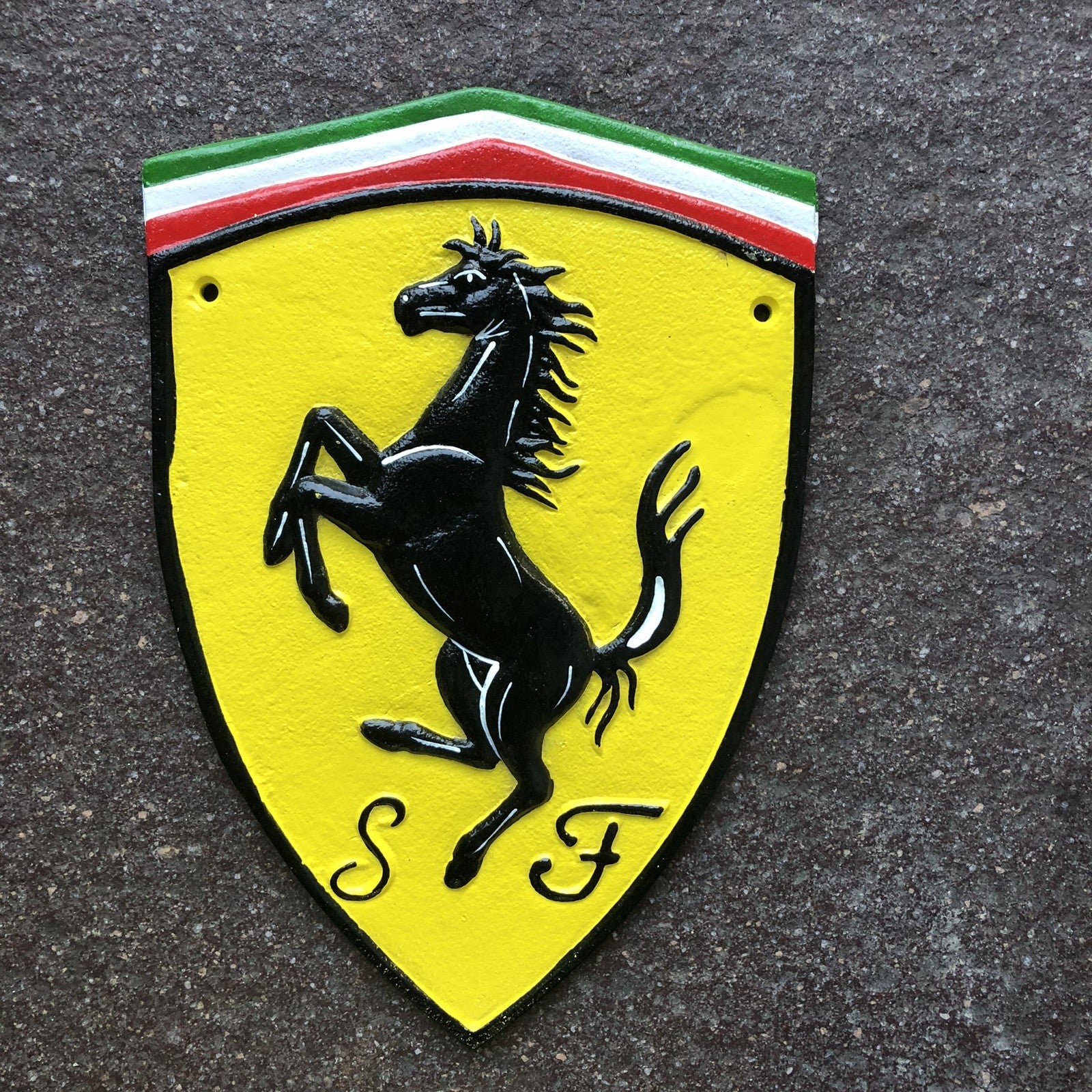 Ferrari Cast Iron Sign