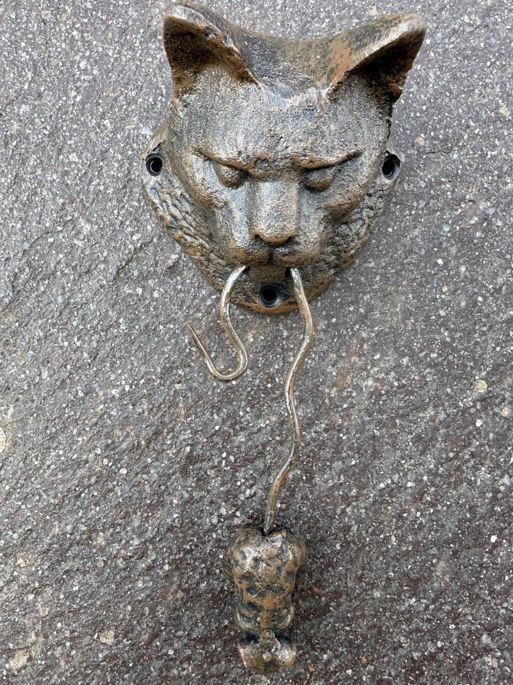 Cat And Mouse Cast Iron Door Knocker 