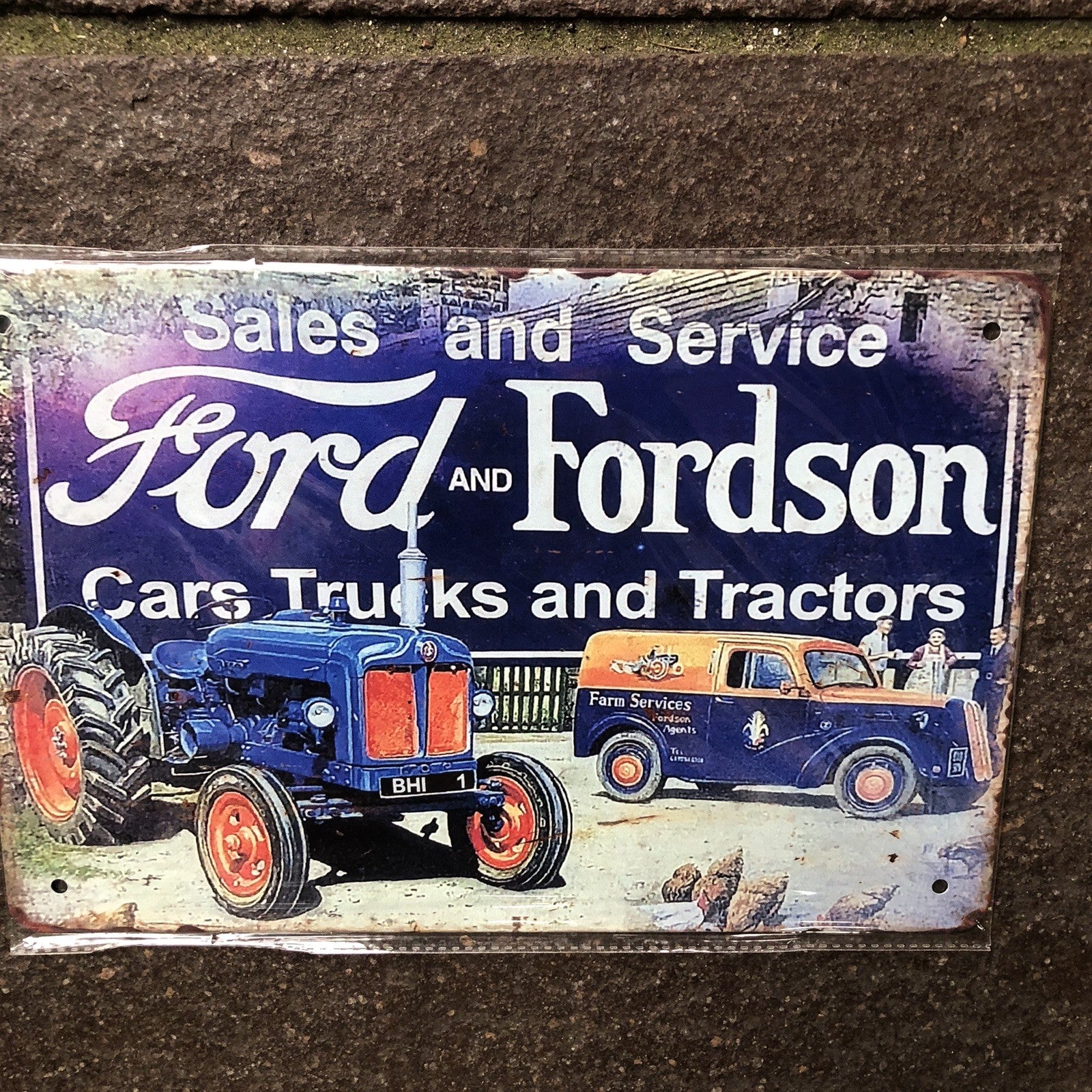 Ford And Fordson Metal Sign 