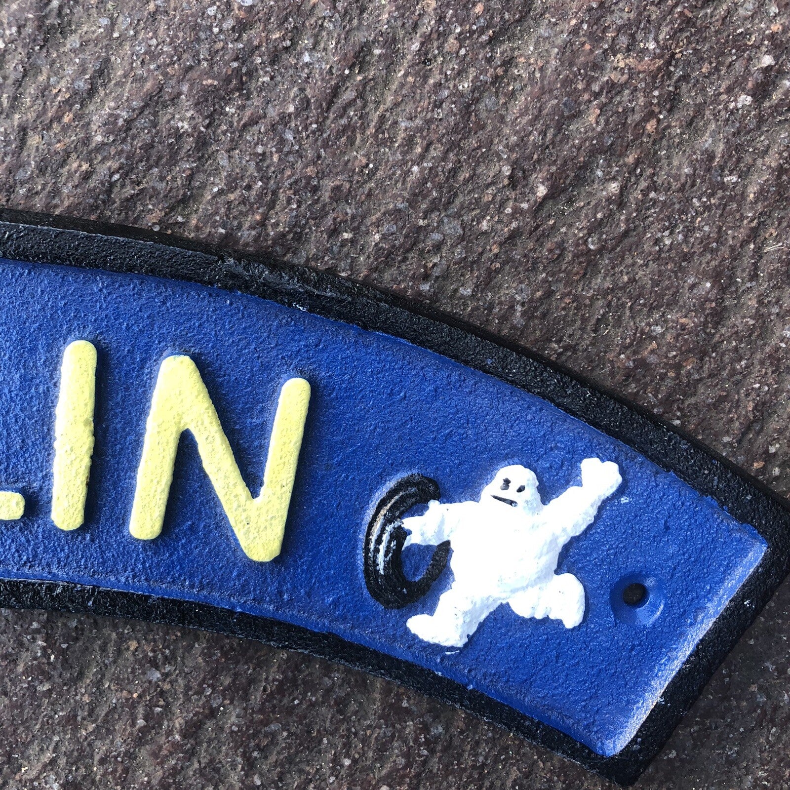 Michelin Arched Cast Iron Sign