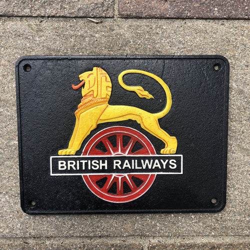British Railways Cast Iron Sign 