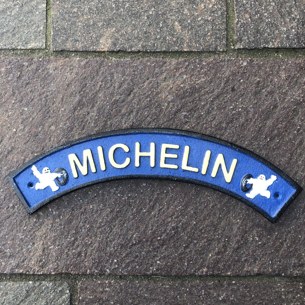 Michelin Arched Cast Iron Sign