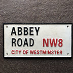 Abbey Road Cast Iron Sign 