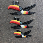 Guinness Set /3 Flying Toucans Cast Iron