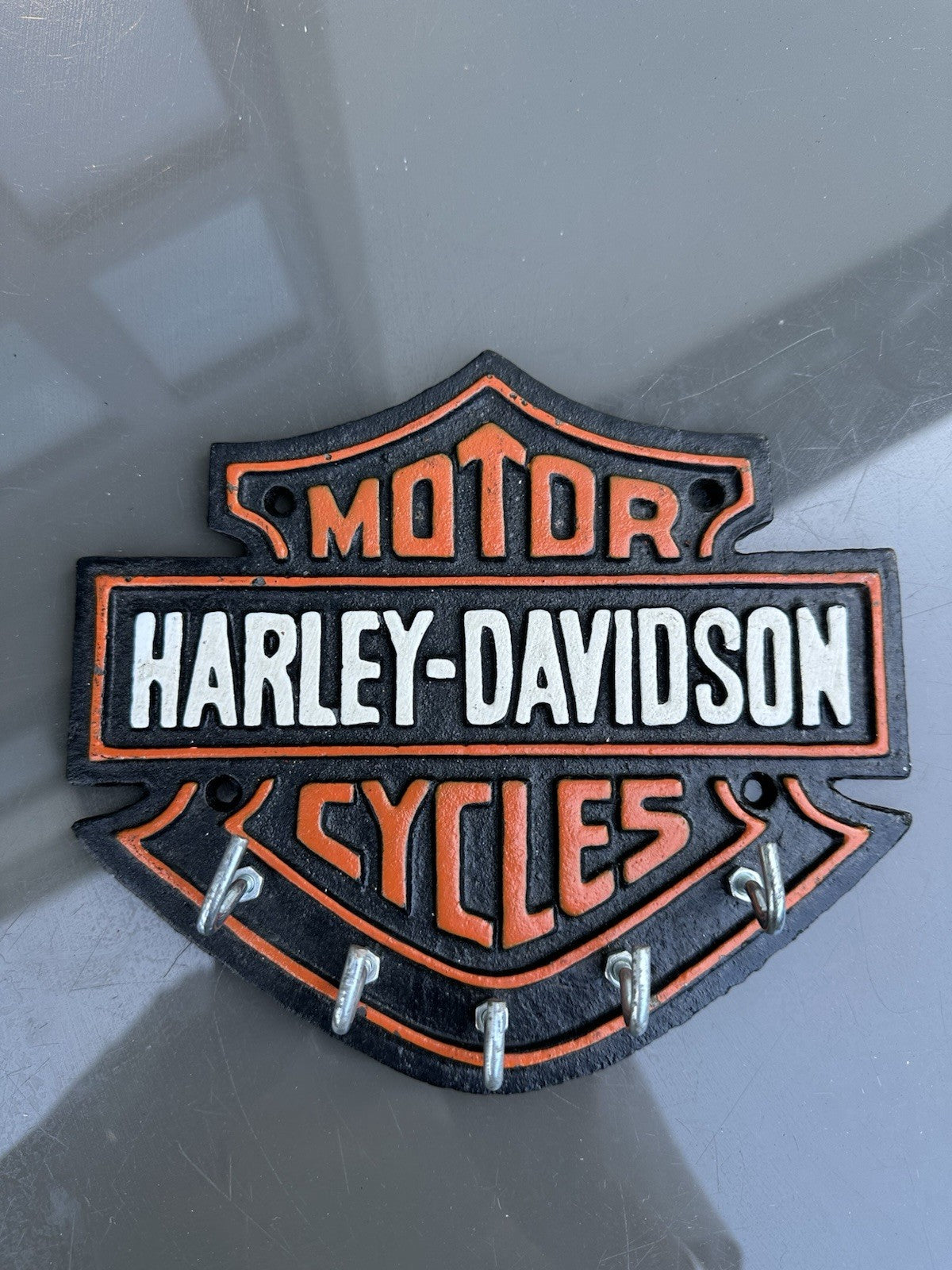 Harley- Davidson Cast Iron Key Rack