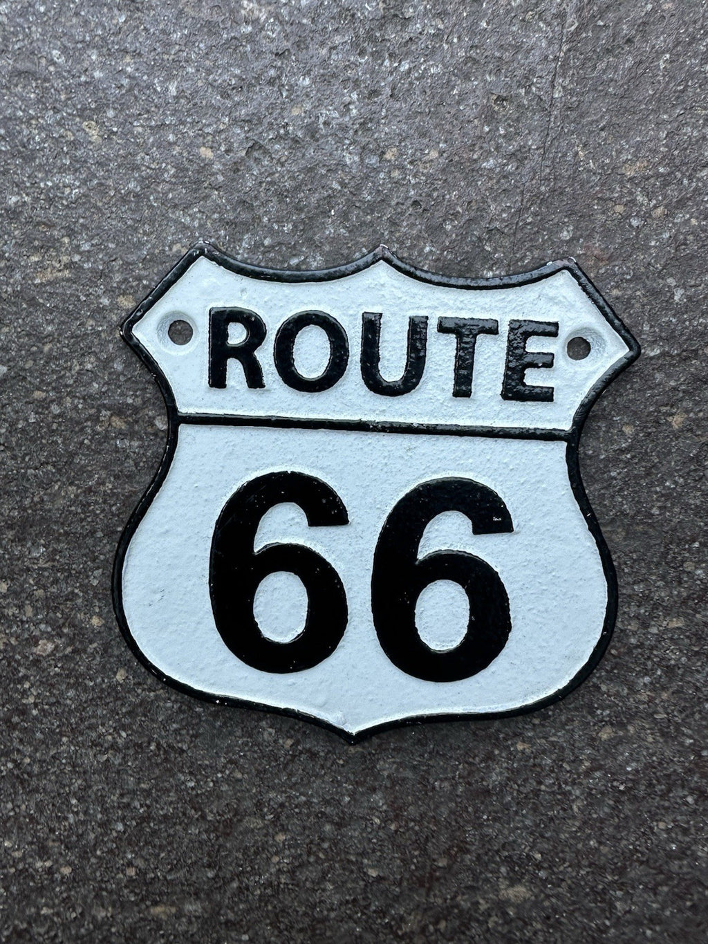 Route 66 Cast Iron Sign