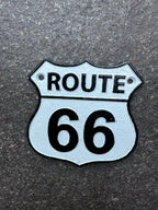 Route 66 Cast Iron Sign