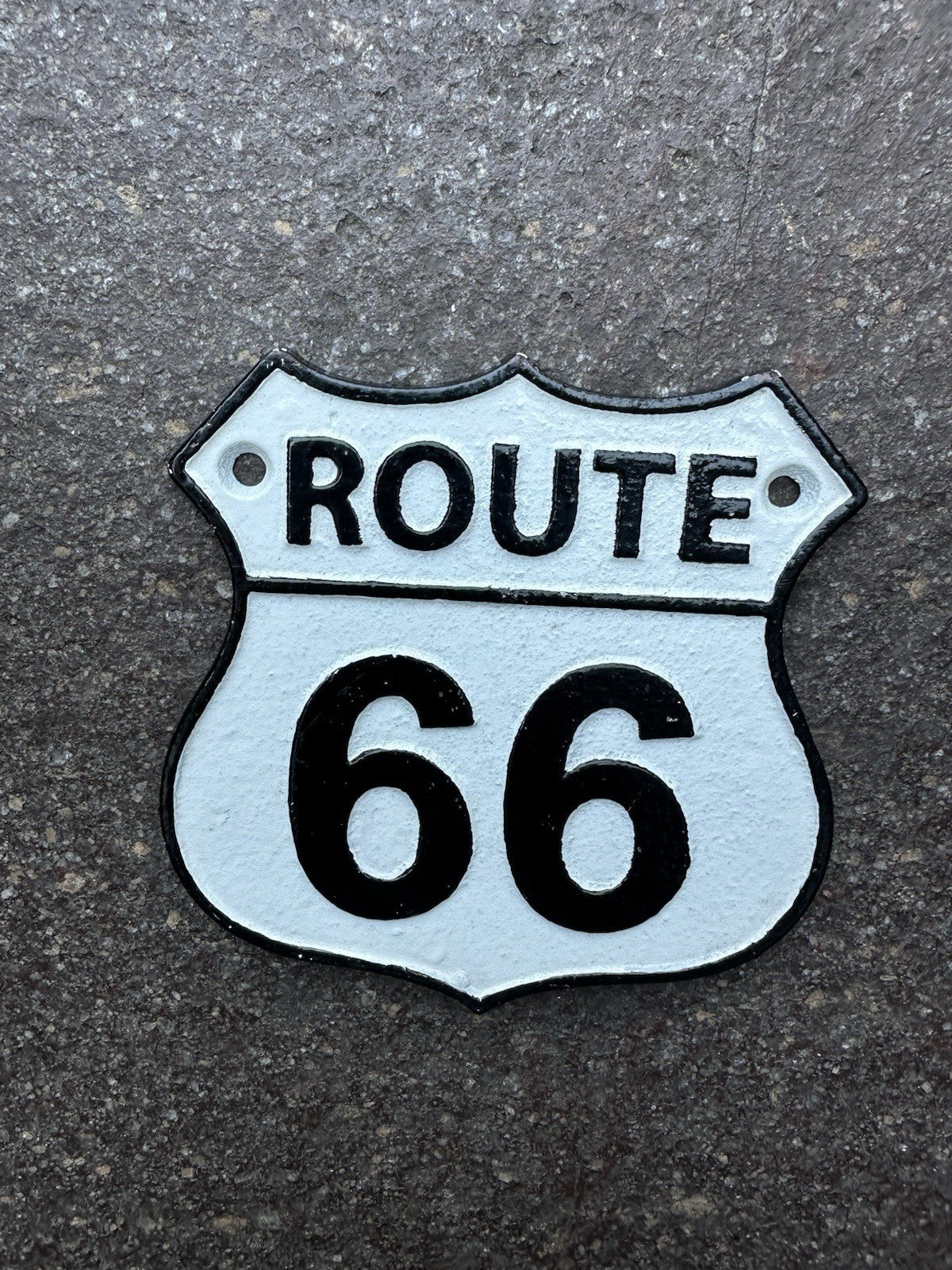 Route 66 Cast Iron Sign