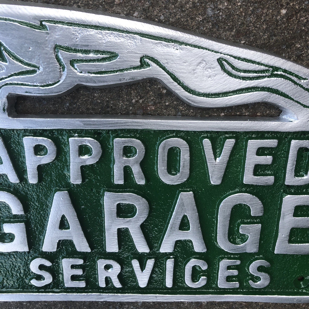 Jaguar Approved Garage Services Aluminium Sign