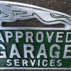 Jaguar Approved Garage Services Aluminium Sign