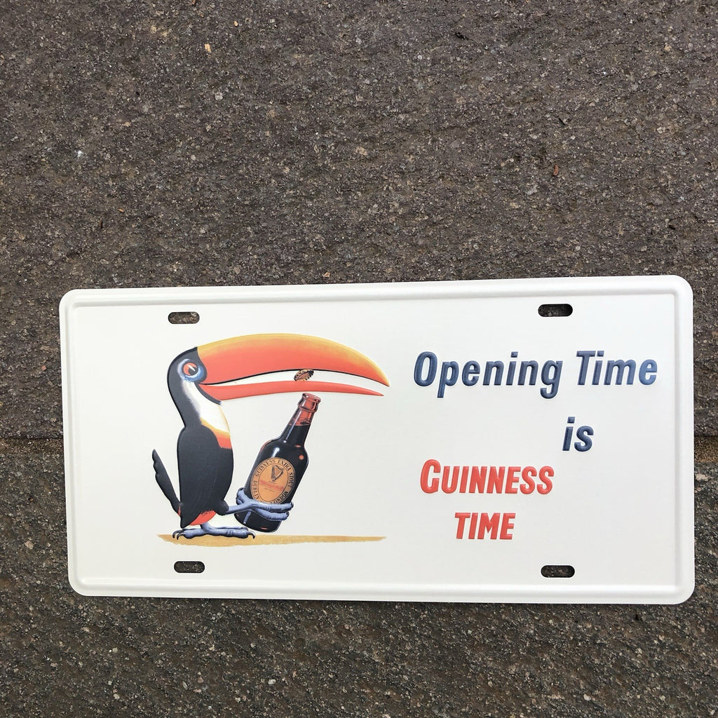 Opening Time Is Guinness Time Metal Sign