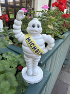 Michelin Man Cast Iron Standing Money Box 