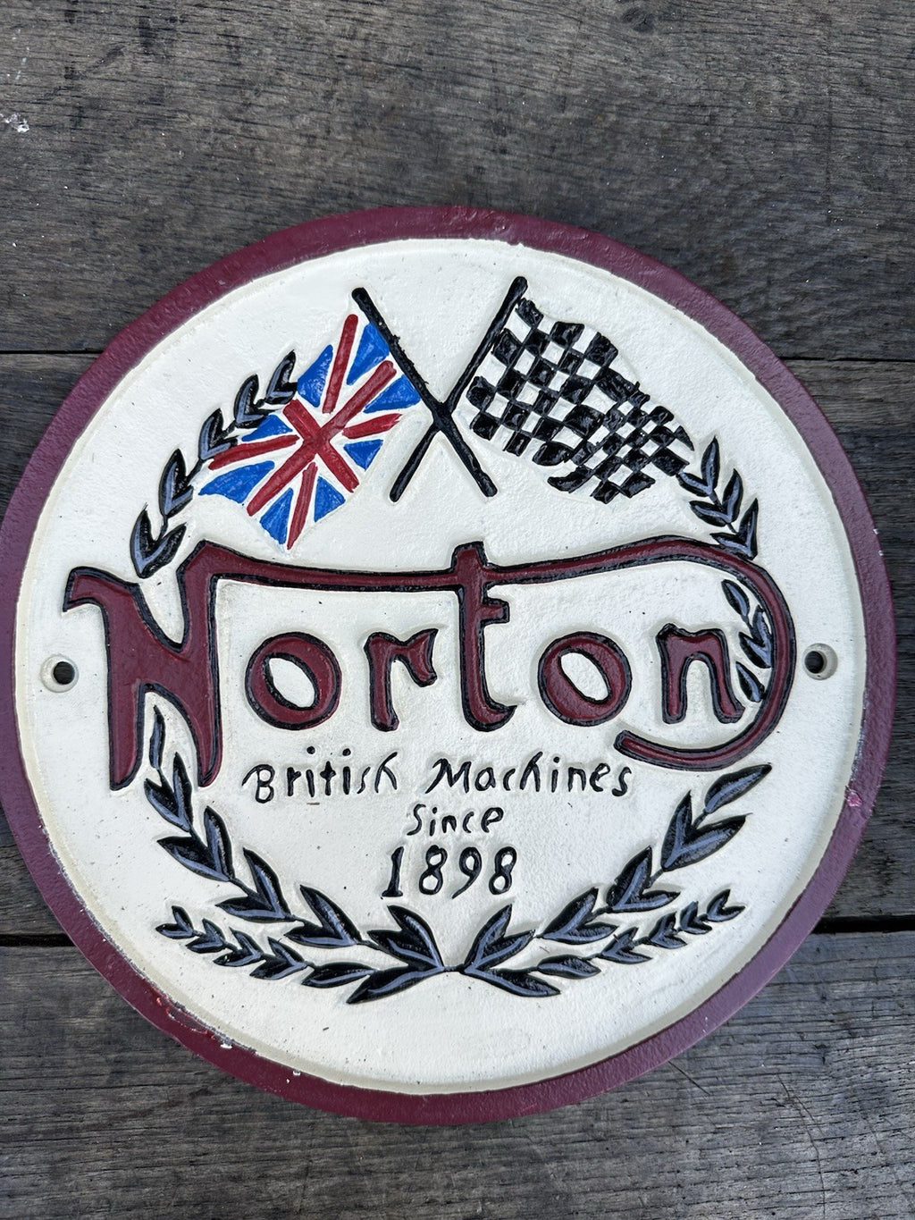 Norton Cast Iron Sign 