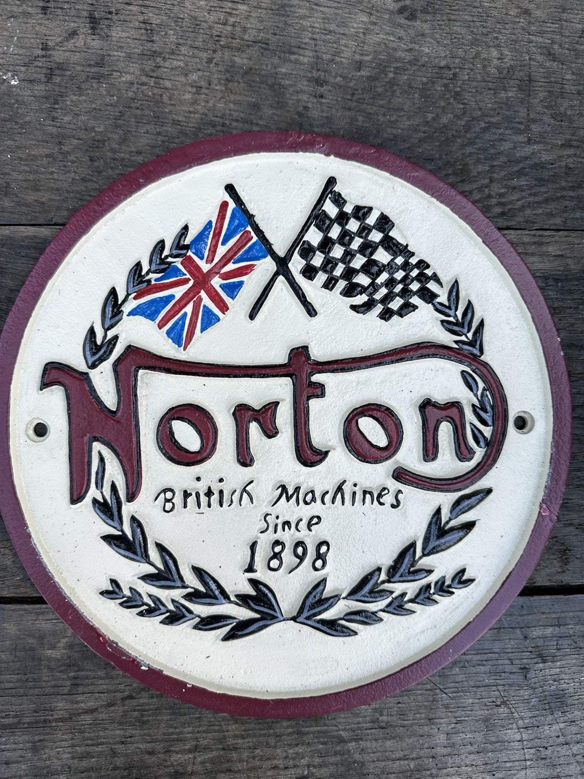 Norton Cast Iron Sign 