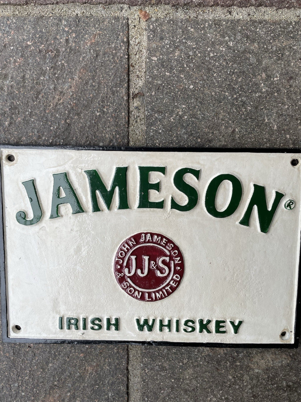 Jameson Irish Whiskey Cast Iron Sign
