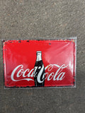 coca cola metal sign