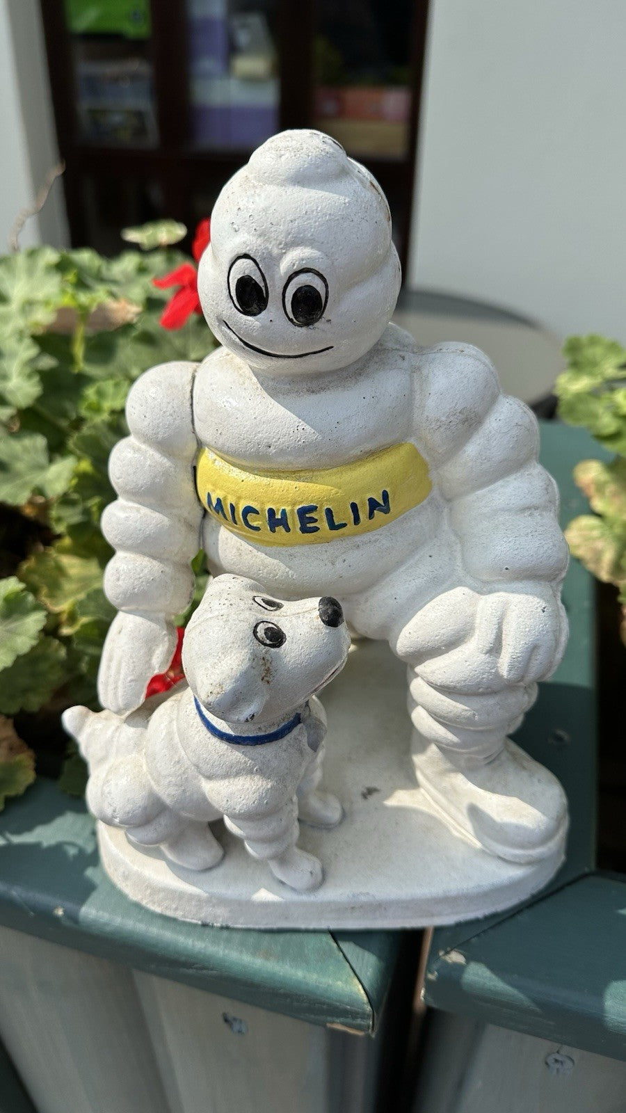 Michelin Man With Dog Cast Iron 