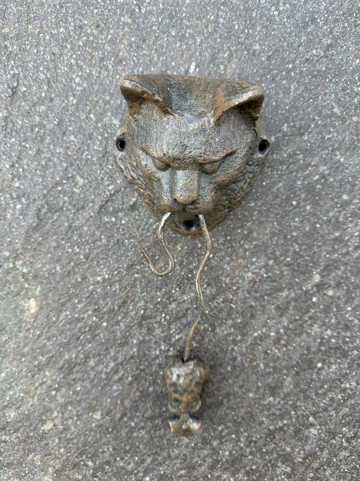 Cat And Mouse Cast Iron Door Knocker 