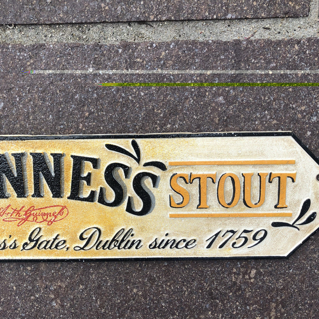 Guinness Extra Stout Cast Iron Sign 