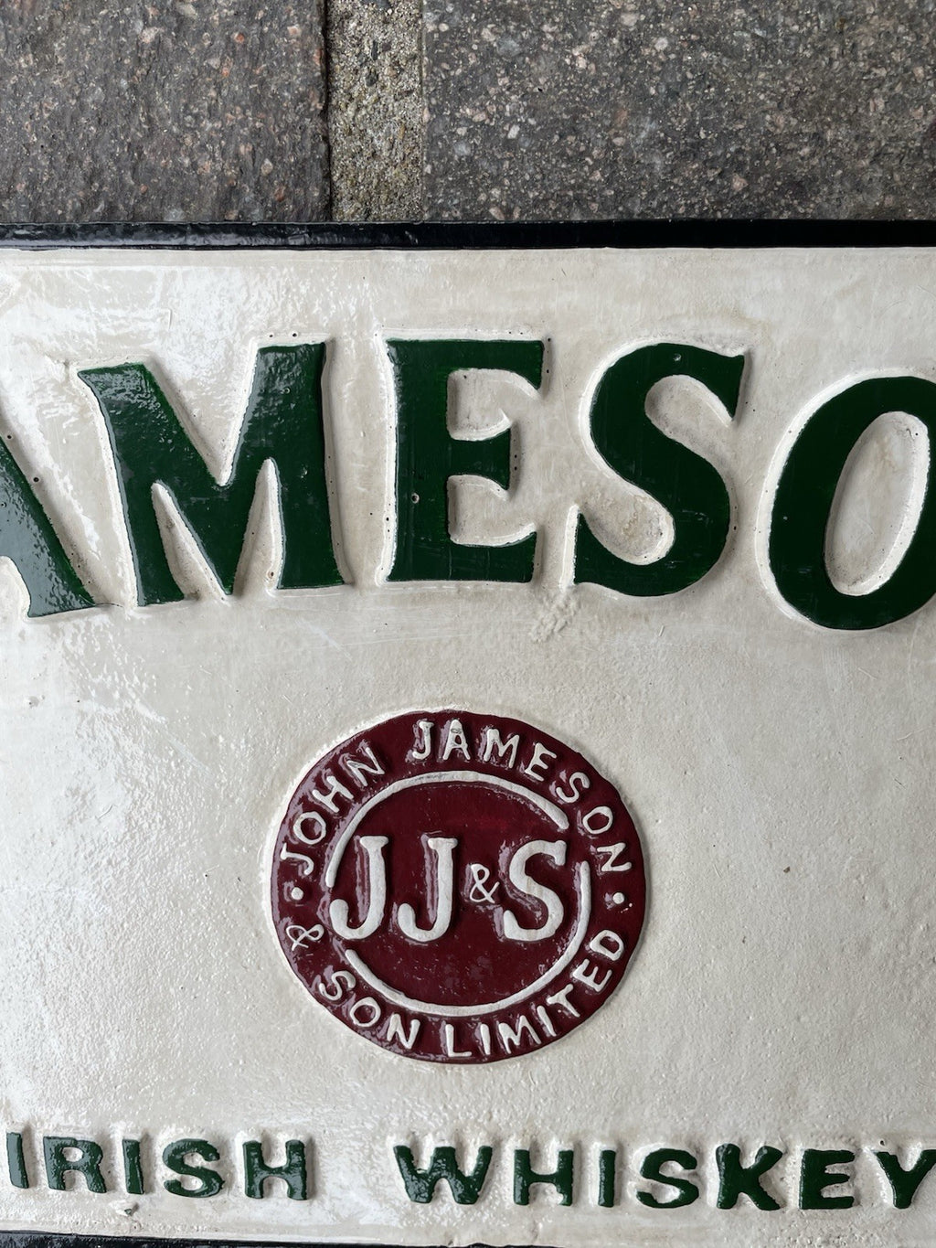 Jameson Irish Whiskey Cast Iron Sign