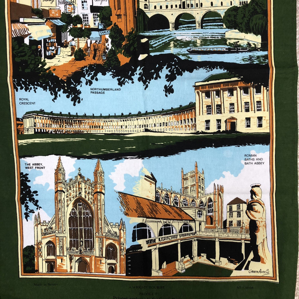 City Of Bath Vintage Tea Towel