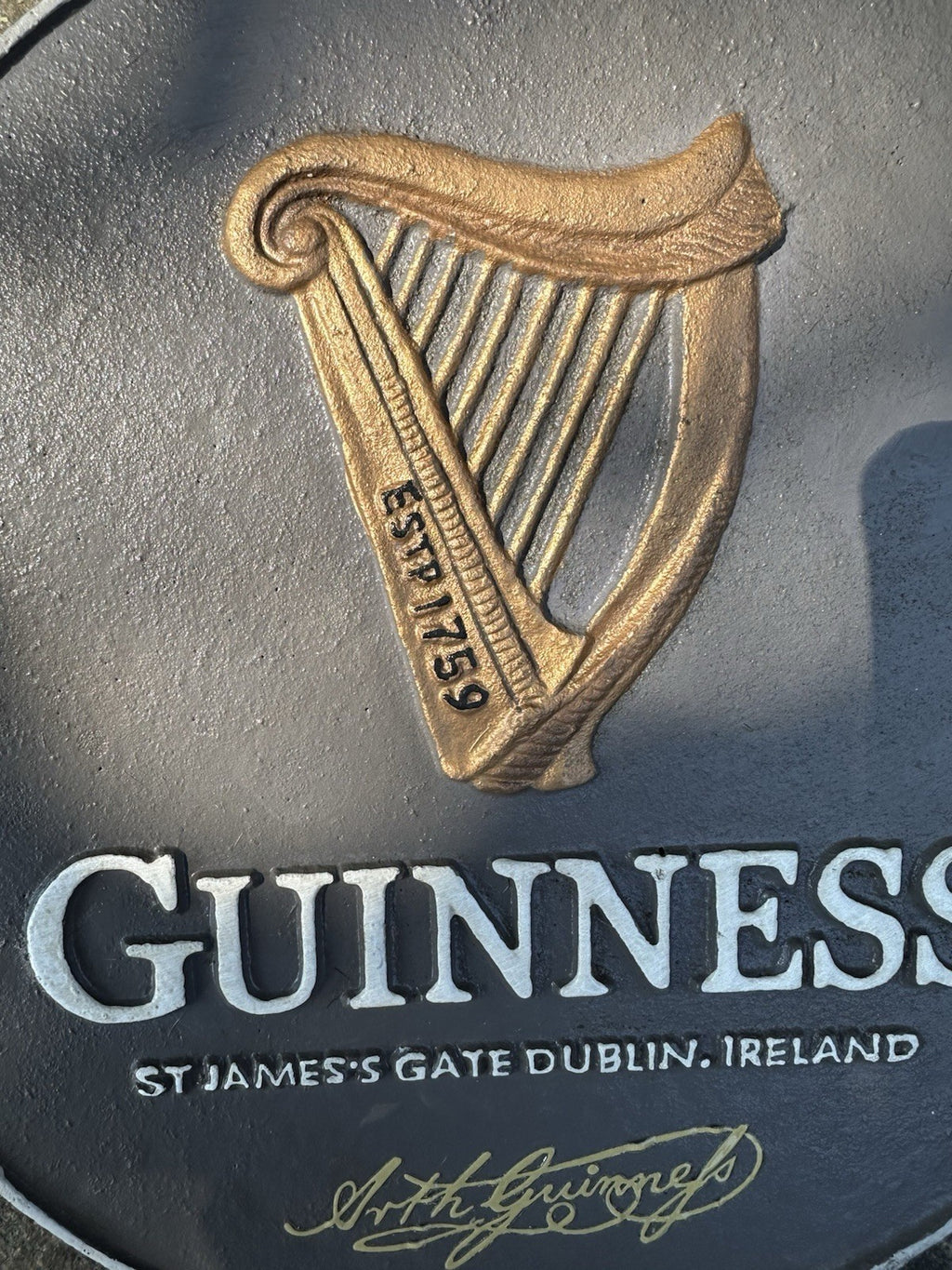 Guinness Cast Iron Sign