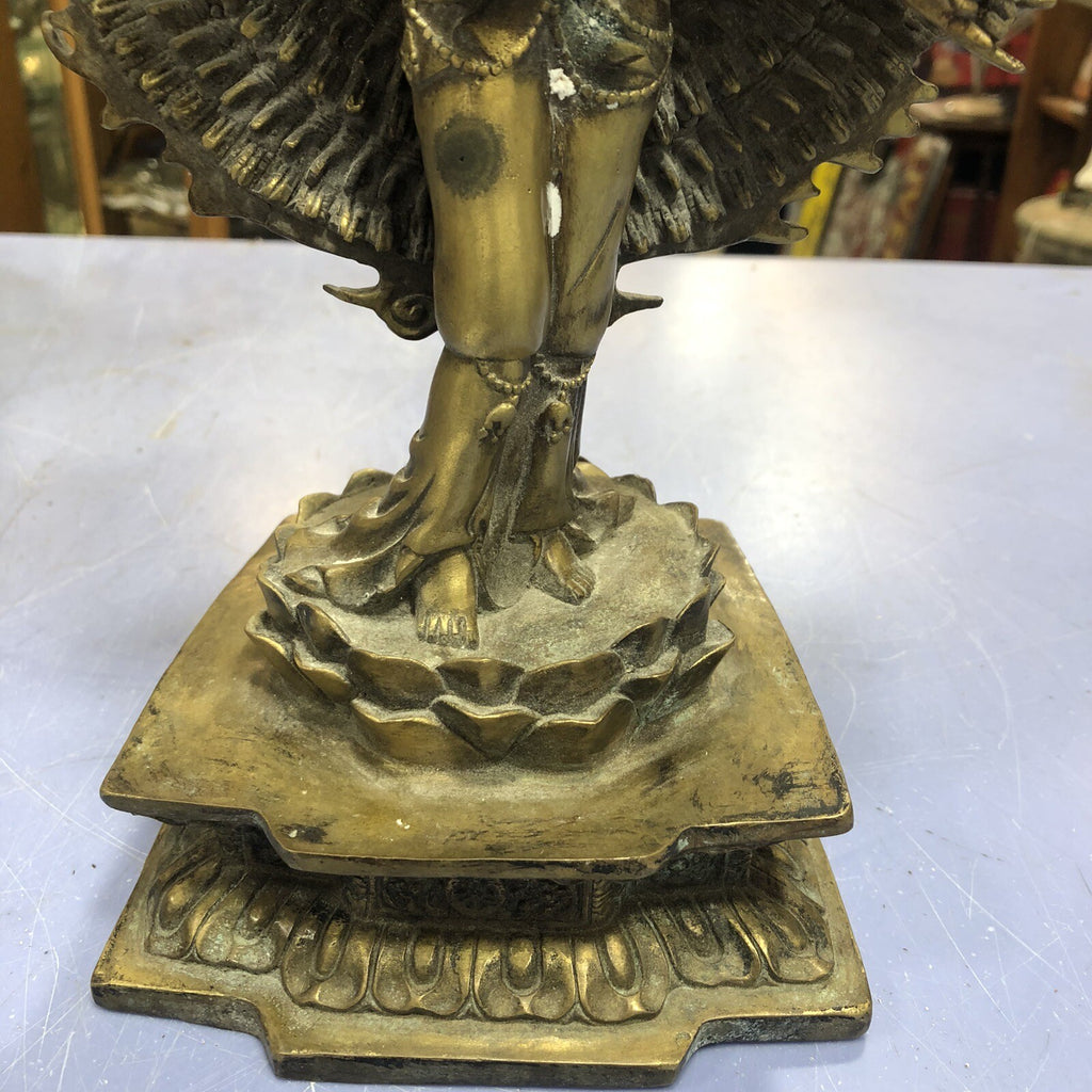 avalokiteshvara Brass Figure Stamped On Base