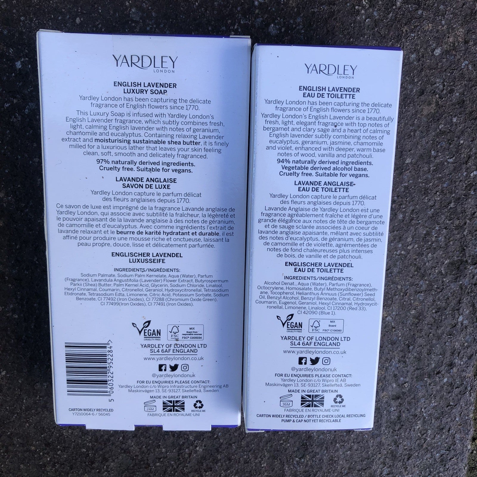 Yardley English Lavender Soap And EDT
