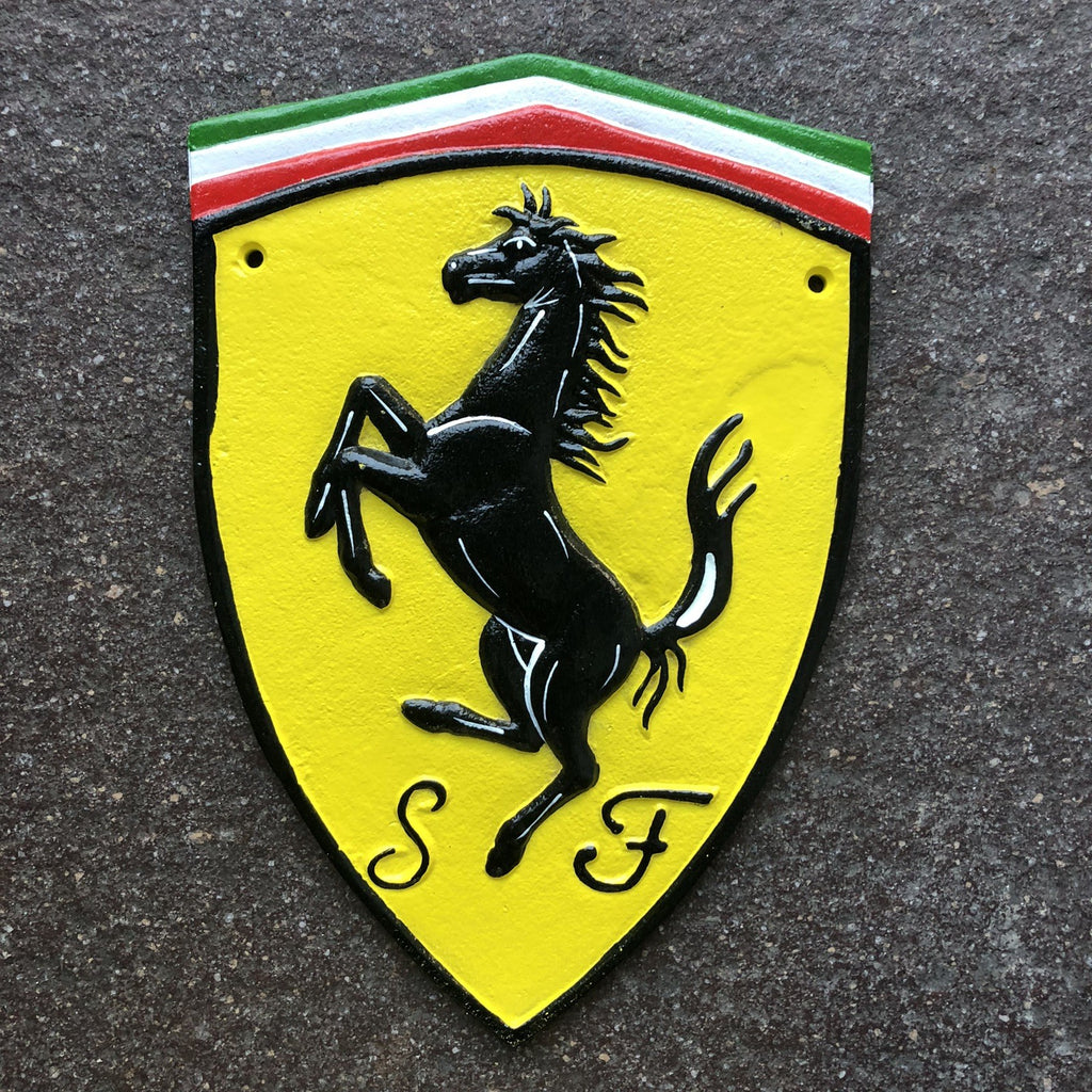 Ferrari Cast Iron Sign