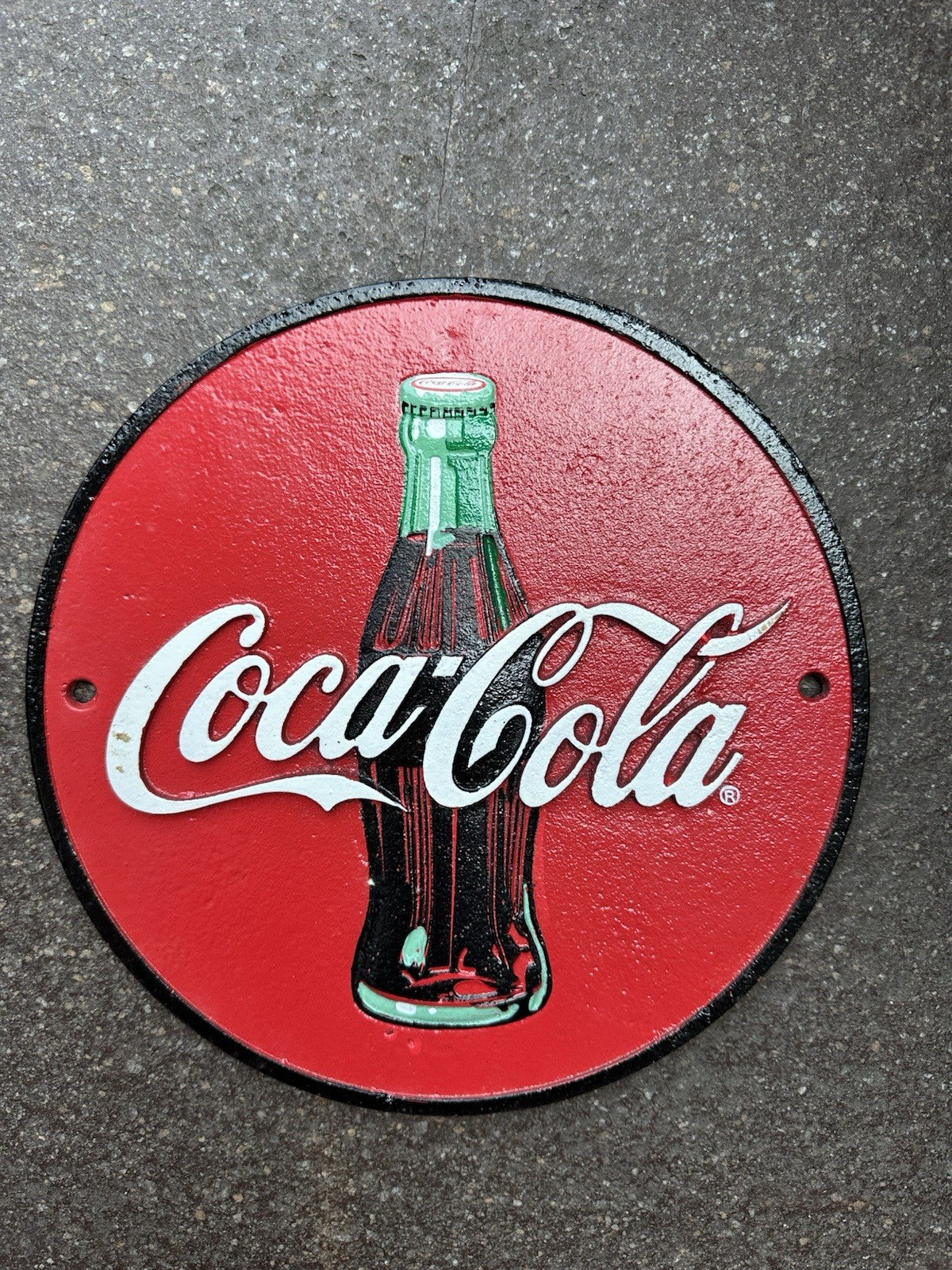 Coca Cola Cast Iron Sign 